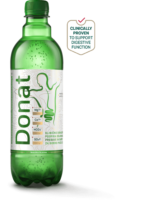 Donat – natural mineral water with a unique combination of minerals that naturally supports digestion.