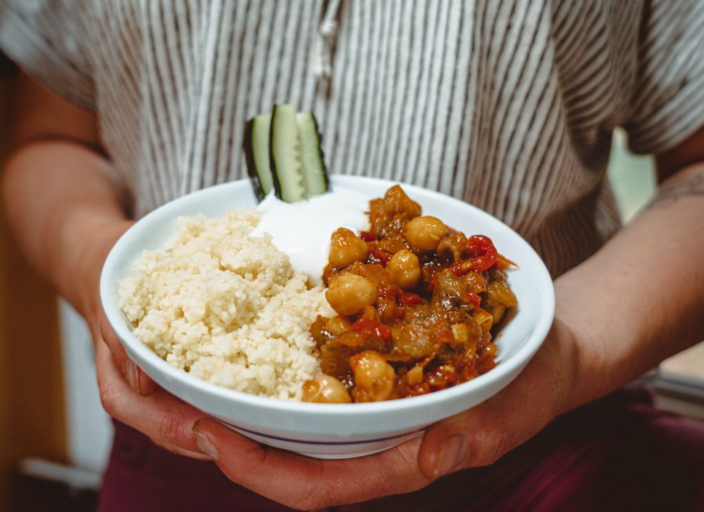 Couscous mit Gemüse und Kichererbsen