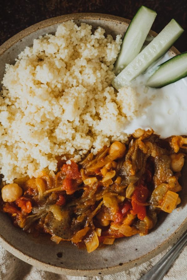 Кускус с овощами и нутом