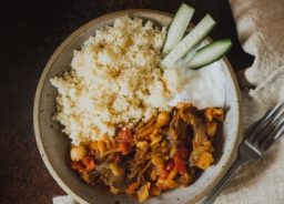 Couscous with vegetables and chickpeas