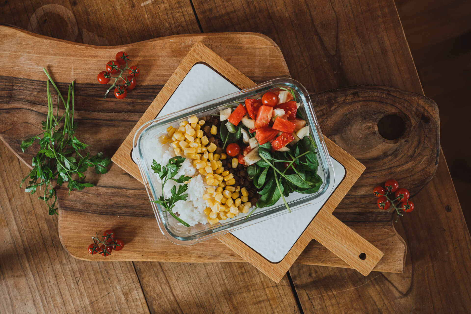Meal prep con lenticchie